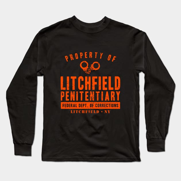 Property of Litchfield Penitentiary Long Sleeve T-Shirt by NotoriousMedia